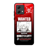 Luffy Wanted Motorola G84 5G Glass Back Cover Online