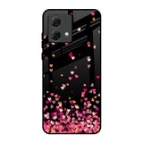 Heart Rain Fall Motorola G84 5G Glass Back Cover Online
