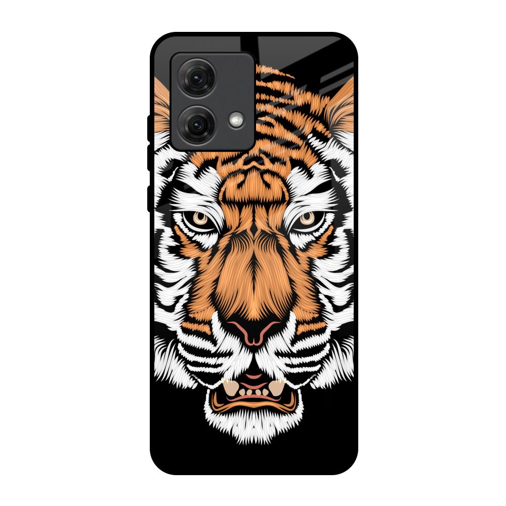 Angry Tiger Motorola G84 5G Glass Back Cover Online