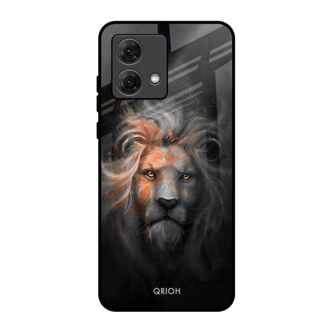 Devil Lion Motorola G84 5G Glass Back Cover Online
