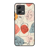 Abstract Faces Motorola G84 5G Glass Back Cover Online