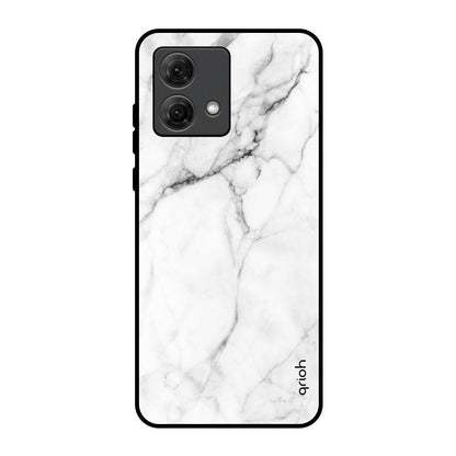 Modern White Marble Motorola G84 5G Glass Back Cover Online