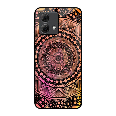 Floral Mandala Motorola G84 5G Glass Back Cover Online