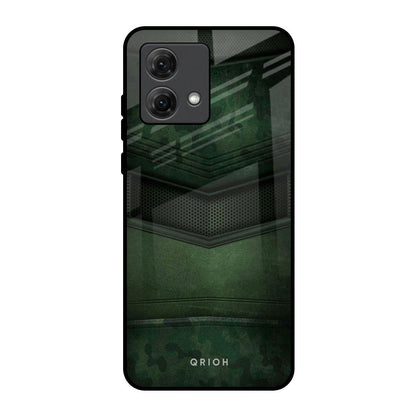 Green Leather Motorola G84 5G Glass Back Cover Online