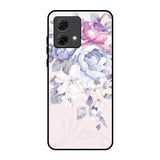 Elegant Floral Motorola G84 5G Glass Back Cover Online