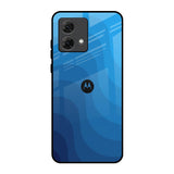 Blue Wave Abstract Motorola G84 5G Glass Back Cover Online