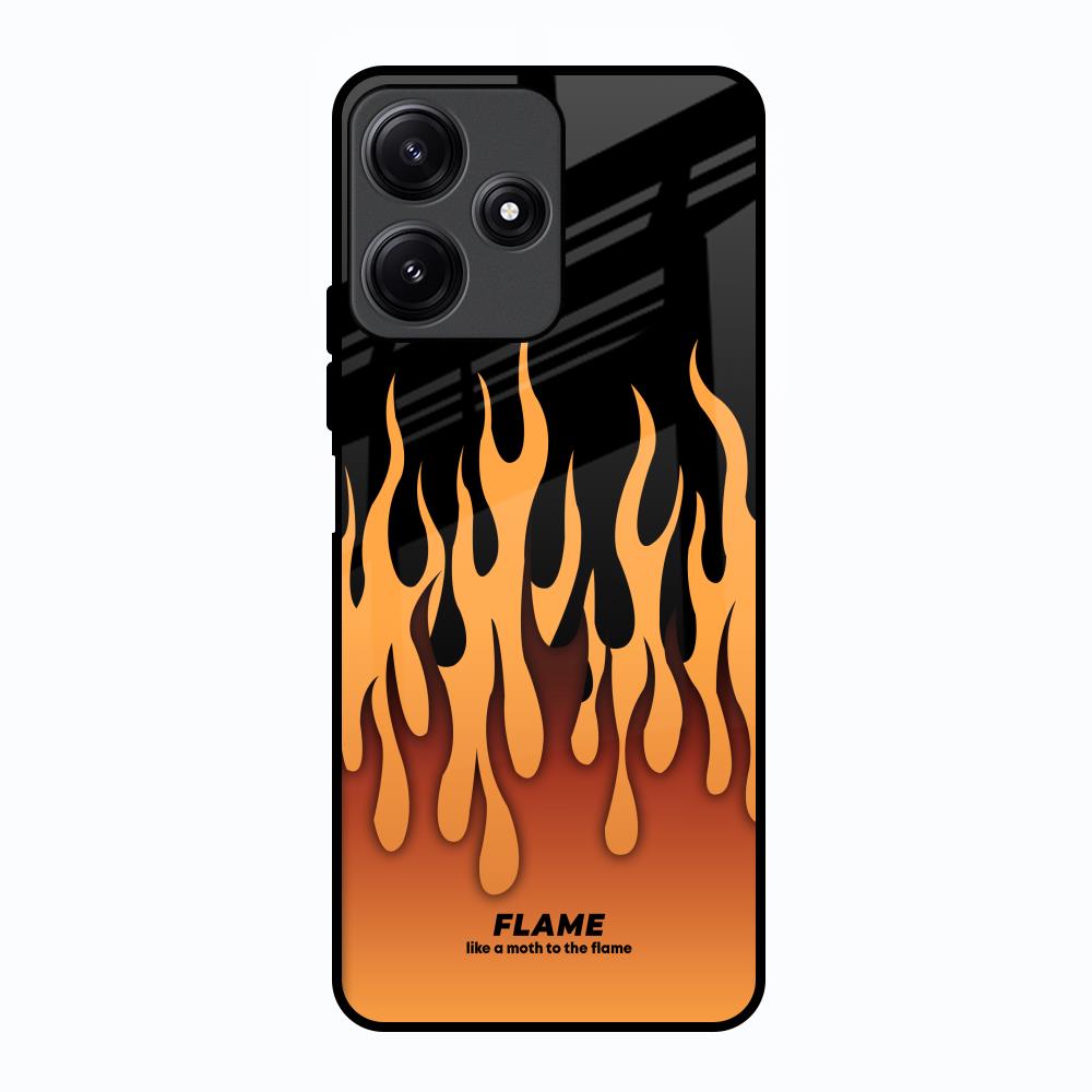 Fire Flame Poco M6 Pro 5G Glass Back Cover Online
