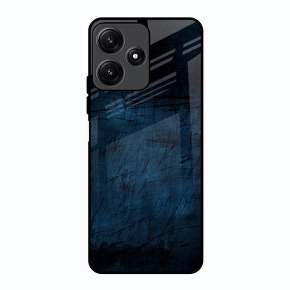 Dark Blue Grunge Poco M6 Pro 5G Glass Back Cover Online