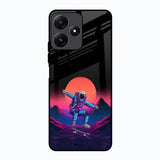 Retro Astronaut Poco M6 Pro 5G Glass Back Cover Online