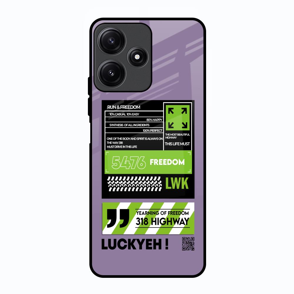 Run & Freedom Poco M6 Pro 5G Glass Back Cover Online
