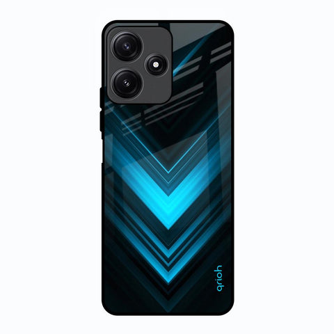 Vertical Blue Arrow Poco M6 Pro 5G Glass Back Cover Online