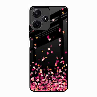 Heart Rain Fall Poco M6 Pro 5G Glass Back Cover Online