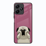 Funny Pug Face Poco M6 Pro 5G Glass Back Cover Online