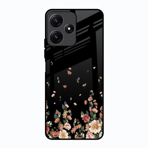 Floating Floral Print Poco M6 Pro 5G Glass Back Cover Online