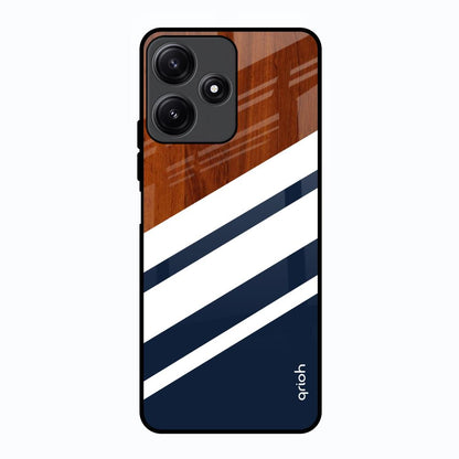 Bold Stripes Poco M6 Pro 5G Glass Back Cover Online