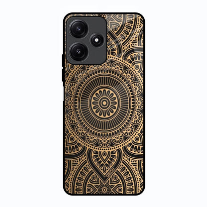 Luxury Mandala Poco M6 Pro 5G Glass Back Cover Online