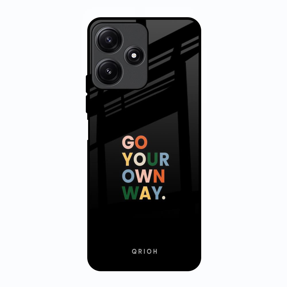 Go Your Own Way Poco M6 Pro 5G Glass Back Cover Online