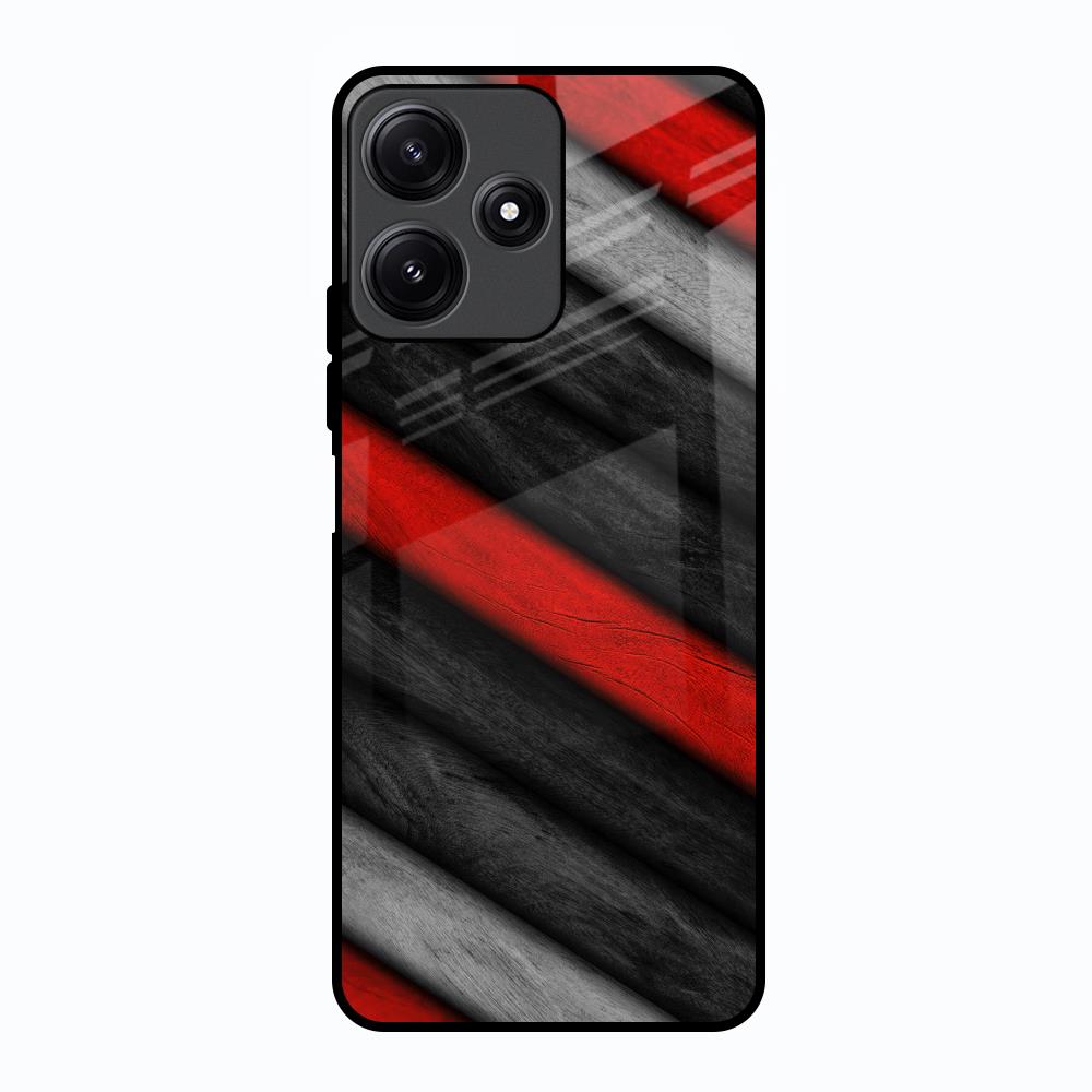 Soft Wooden Texture Poco M6 Pro 5G Glass Back Cover Online