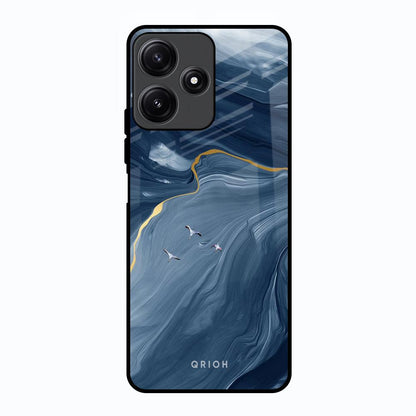 Deep Ocean Marble Poco M6 Pro 5G Glass Back Cover Online