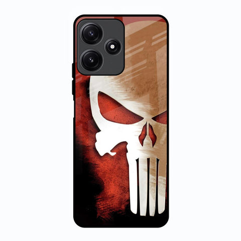 Red Skull Poco M6 Pro 5G Glass Back Cover Online