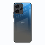 Blue Grey Ombre Poco M6 Pro 5G Glass Back Cover Online