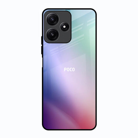 Abstract Holographic Poco M6 Pro 5G Glass Back Cover Online
