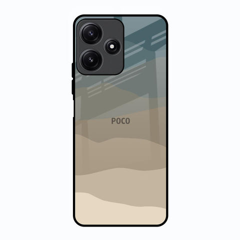 Abstract Mountain Pattern Poco M6 Pro 5G Glass Back Cover Online