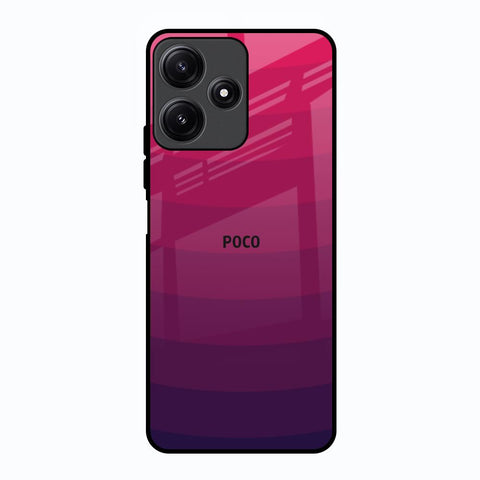 Wavy Pink Pattern Poco M6 Pro 5G Glass Back Cover Online