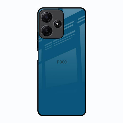 Cobalt Blue Poco M6 Pro 5G Glass Back Cover Online