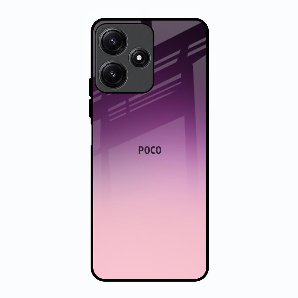 Purple Gradient Poco M6 Pro 5G Glass Back Cover Online