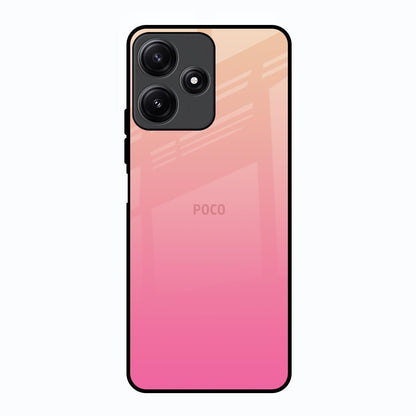 Pastel Pink Gradient Poco M6 Pro 5G Glass Back Cover Online