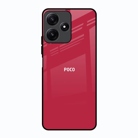Solo Maroon Poco M6 Pro 5G Glass Back Cover Online
