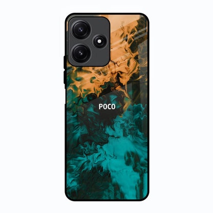 Watercolor Wave Poco M6 Pro 5G Glass Back Cover Online