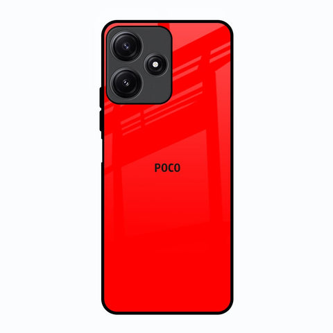 Blood Red Poco M6 Pro 5G Glass Back Cover Online