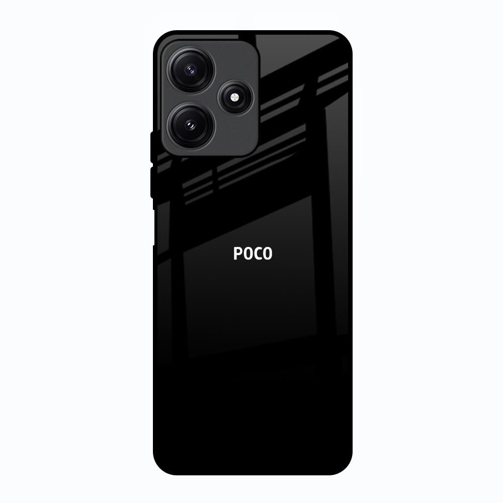 Jet Black Poco M6 Pro 5G Glass Back Cover Online