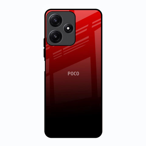 Maroon Faded Poco M6 Pro 5G Glass Back Cover Online