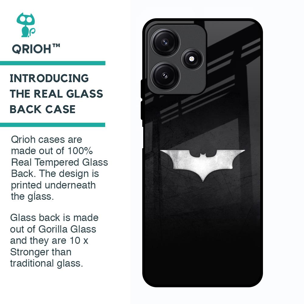 Super Hero Logo Glass Case for Poco M6 Pro 5G