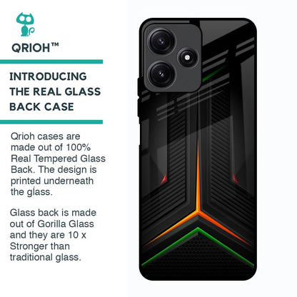 Modern Ultra Chevron Glass Case for Poco M6 Pro 5G