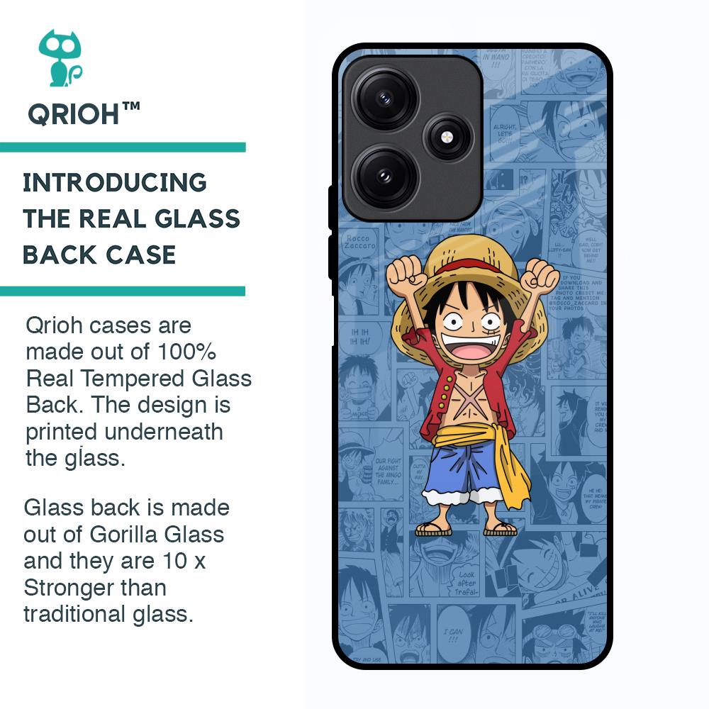 Chubby Anime Glass Case for Poco M6 Pro 5G