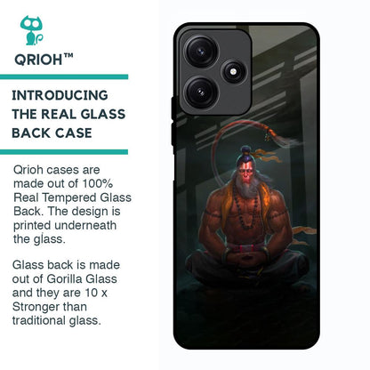 Lord Hanuman Animated Glass Case for Poco M6 Pro 5G