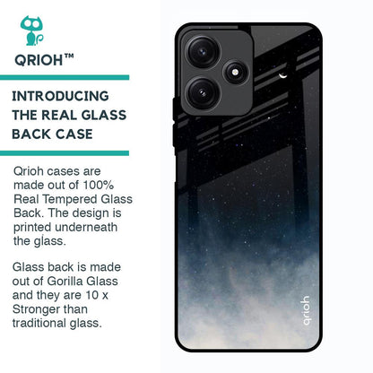 Black Aura Glass Case for Poco M6 Pro 5G