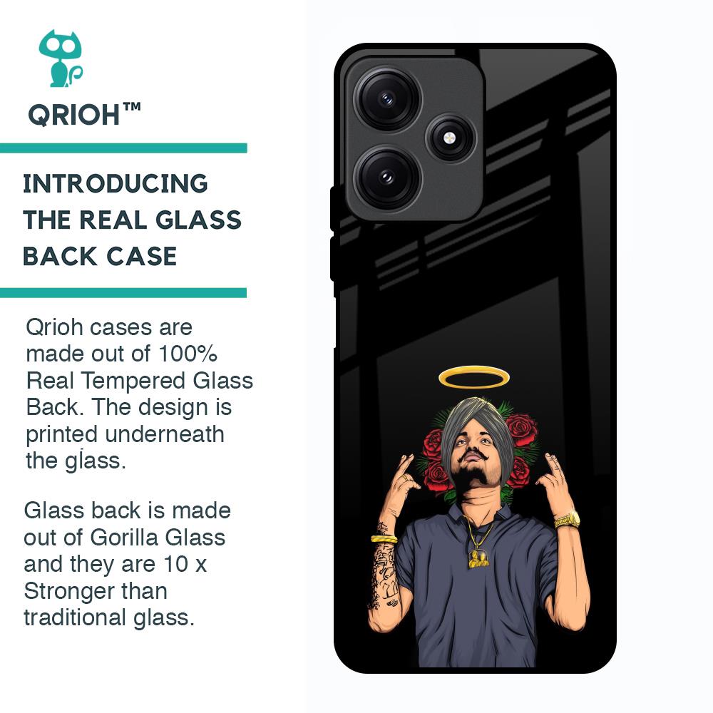 Punjabi Singer Poster Glass Case for Poco M6 Pro 5G