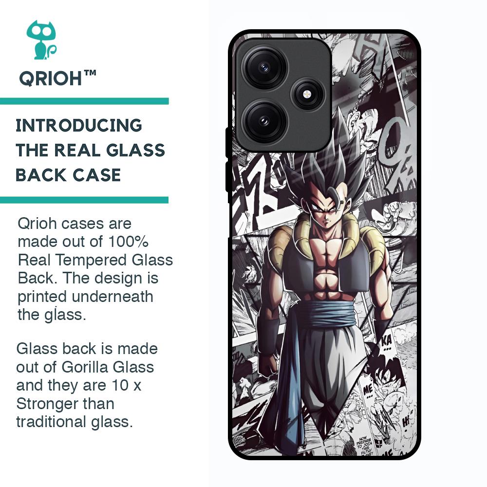 Dragon Anime Art Glass Case for Poco M6 Pro 5G