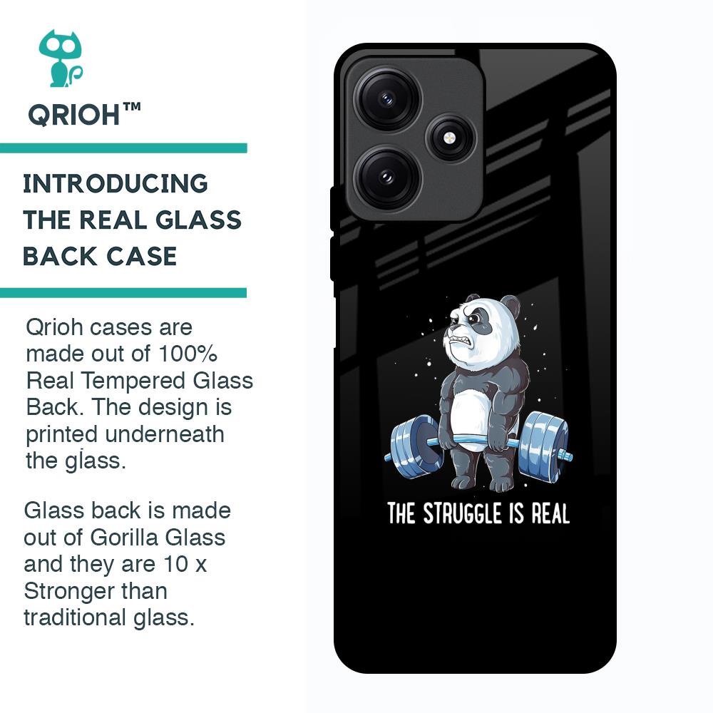 Real Struggle Glass Case for Poco M6 Pro 5G