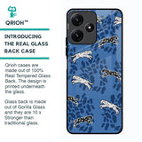Blue Cheetah Glass Case for Poco M6 Pro 5G