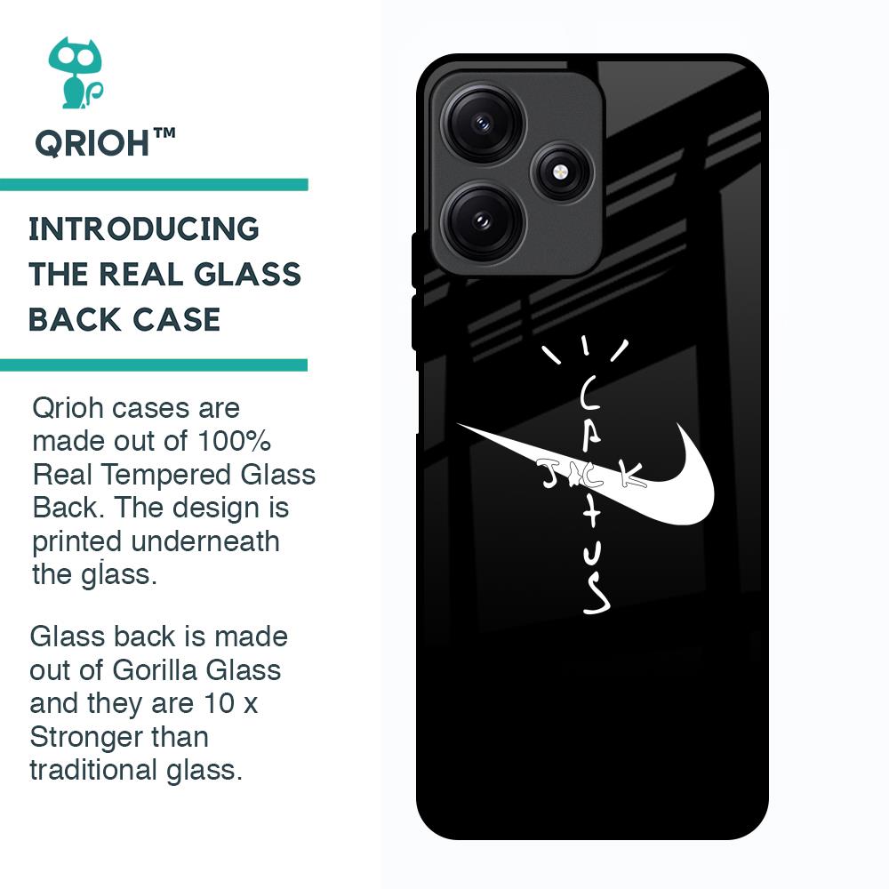 Jack Cactus Glass Case for Poco M6 Pro 5G