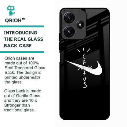 Jack Cactus Glass Case for Poco M6 Pro 5G