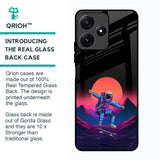 Retro Astronaut Glass Case for Poco M6 Pro 5G