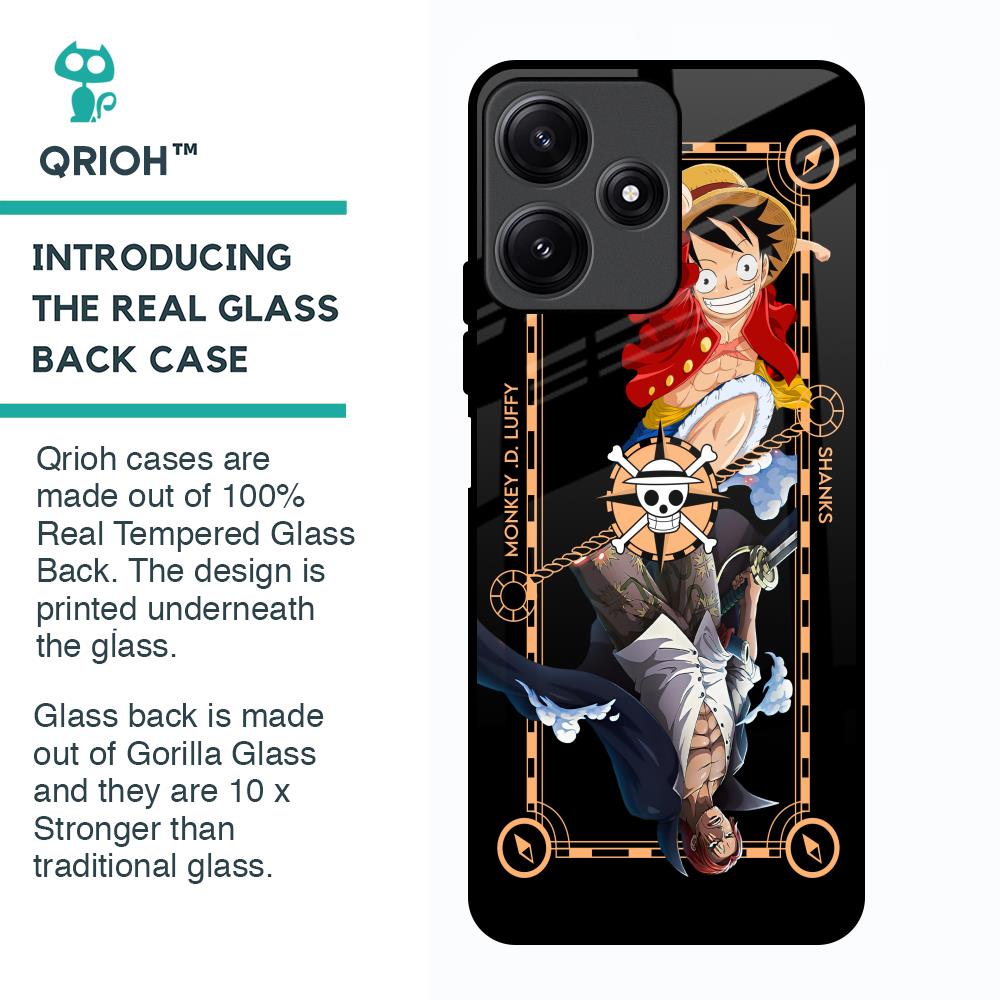 Shanks & Luffy Glass Case for Poco M6 Pro 5G