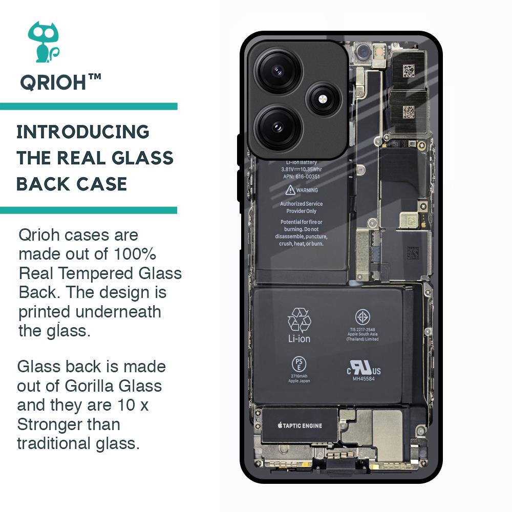 Skeleton Inside Glass Case for Poco M6 Pro 5G